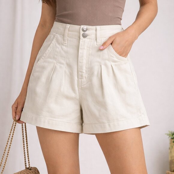 Veronica Beard High Rise Jaylen Cream Ivory Shorts Size 28 / 6